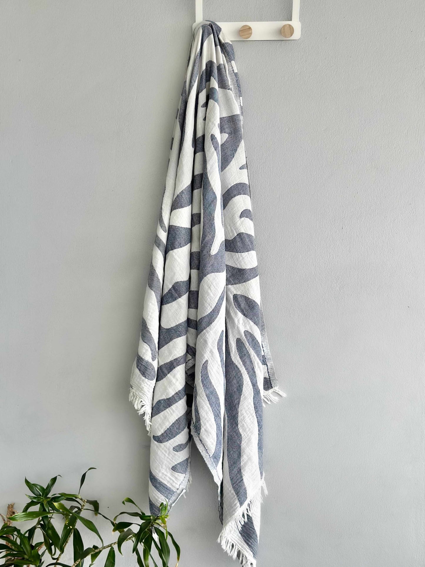 Cotton Luxe Navy Beach Towel